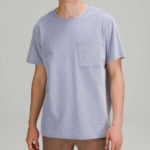 Lululemon Chest Pocket Relaxed fit Oxford tee blue gray L
